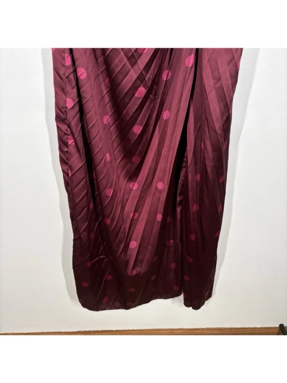 Abercrombie & Fitch Sz M The Giselle Pleated One-Shoulder Cutout Maxi Dress NWOT